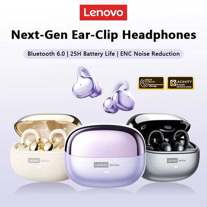 LE302 Wireless Bluetooth 6.0 Headset Long Battery Life Sports Ear Clip Earphones HIFI Stereo Noise Cancelling Headphones