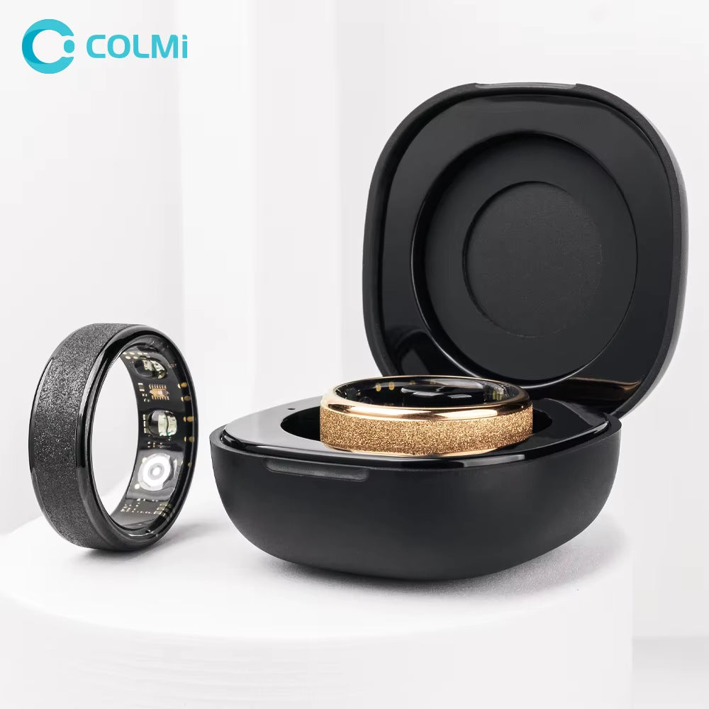 COLMI R10 Anillo Inteligente Con Estuche De Carga Para Hombres Y Mujeres, Monitor De Salud Y Sueño, Resistente Al Agua Hasta 5 ATM, Modo Multideporte