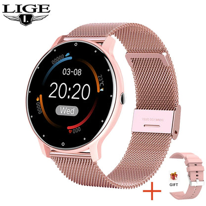 Lige-Reloj Inteligente Para Mujer, Accesorio De Pulsera Resistente Al Agua IP67 Con Pantalla Táctil, Bluetooth, Compatible Con Android E Ios, 2026