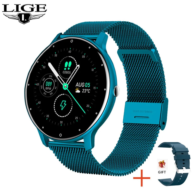 Lige-Reloj Inteligente Para Mujer, Accesorio De Pulsera Resistente Al Agua IP67 Con Pantalla Táctil, Bluetooth, Compatible Con Android E Ios, 2026