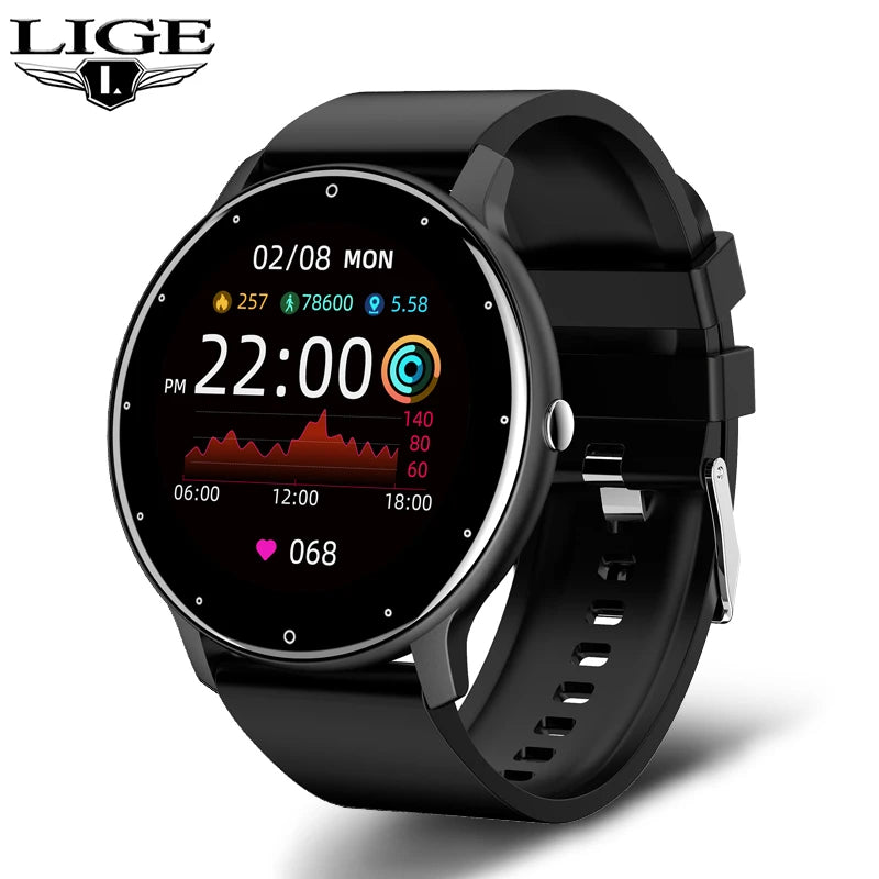 Lige-Reloj Inteligente Deportivo Para Hombre, Nuevo Accesorio De Pulsera Resistente Al Agua IP67 Con Bluetooth Y Pantalla Táctil, Compatible Con Android E Ios, Incluye Caja, 2025