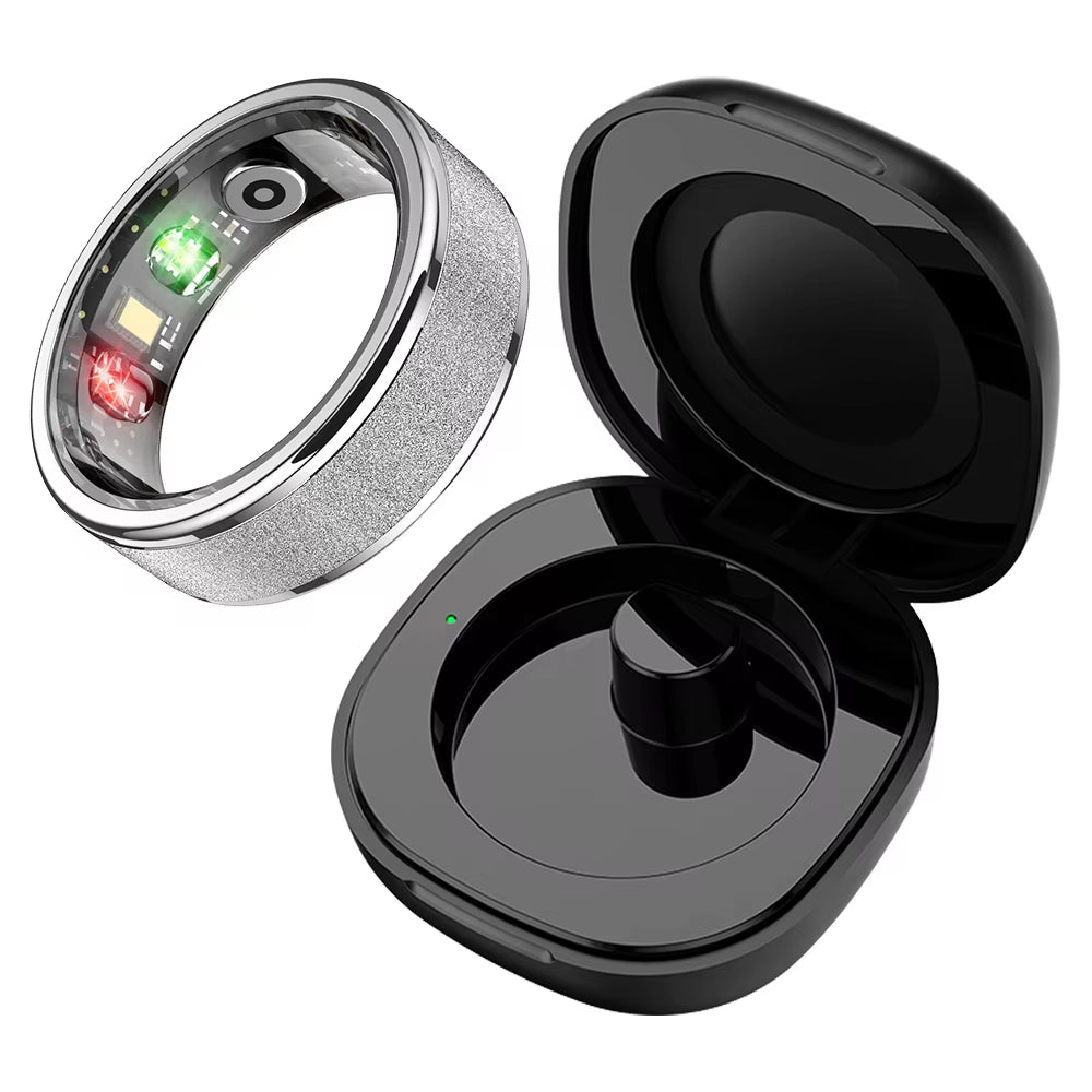 COLMI R10 Anillo Inteligente Con Estuche De Carga Para Hombres Y Mujeres, Monitor De Salud Y Sueño, Resistente Al Agua Hasta 5 ATM, Modo Multideporte