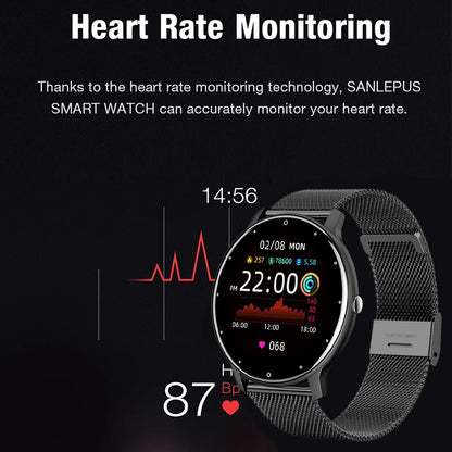 Lige-Reloj Inteligente Para Mujer, Accesorio De Pulsera Resistente Al Agua IP67 Con Pantalla Táctil, Bluetooth, Compatible Con Android E Ios, 2026