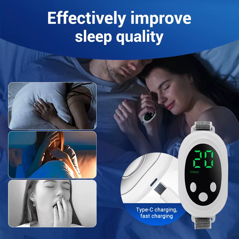 Nuevo Dispositivo De Ayuda Para Dormir De Microcorriente EMS, Máquina De Ayuda Para Dormir, Instrumento Para El Sueño Para El Insomnio, Estrés, Ansiedad, Alivio, Masajeador De Pulso De Palma