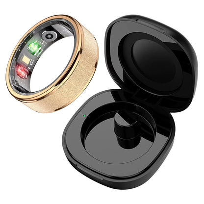 COLMI R10 Anillo Inteligente Con Estuche De Carga Para Hombres Y Mujeres, Monitor De Salud Y Sueño, Resistente Al Agua Hasta 5 ATM, Modo Multideporte