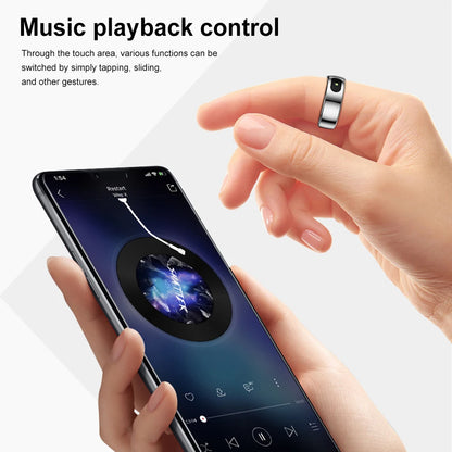 Anillo Inteligente R08 Para Hombres Y Mujeres, Banda Electrónica Inteligente 5ATM, Monitor De Salud De Presión De Oxígeno En Sangre Resistente Al Agua Con Estuche De Carga Para Teléfono