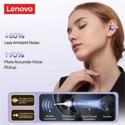 LE302 Wireless Bluetooth 6.0 Headset Long Battery Life Sports Ear Clip Earphones HIFI Stereo Noise Cancelling Headphones