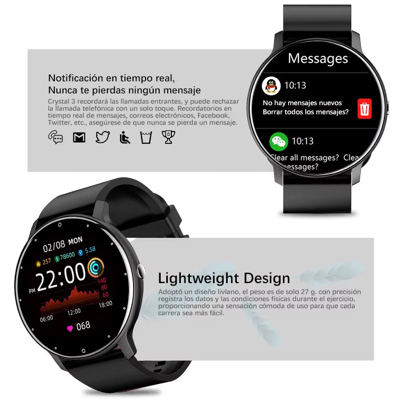 Lige-Reloj Inteligente Deportivo Para Hombre, Nuevo Accesorio De Pulsera Resistente Al Agua IP67 Con Bluetooth Y Pantalla Táctil, Compatible Con Android E Ios, Incluye Caja, 2025