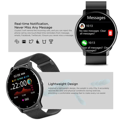 Lige-Reloj Inteligente Para Mujer, Accesorio De Pulsera Resistente Al Agua IP67 Con Pantalla Táctil, Bluetooth, Compatible Con Android E Ios, 2026