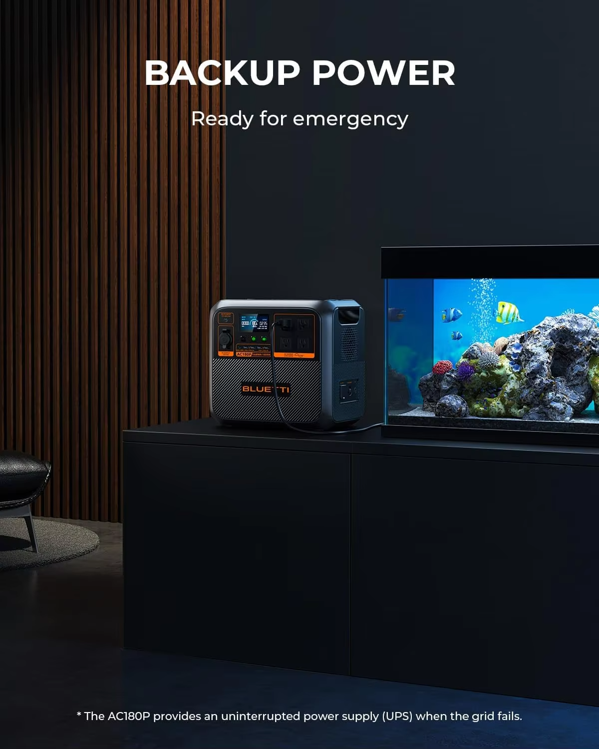 Estación de Energía Portátil BLUETTI AC180P (1800W / 1440Wh) - Preventa Exclusiva
